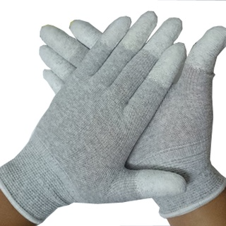 10 đôi Găng tay Carbon phủ ngón - tĩnh điện ( 10 đôi/ lố, 100 lố/ bao )