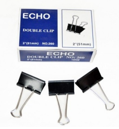 Kẹp sắt đen 51mm / Douple clip