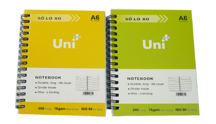 Sổ lò xo A6 200tr / A6 Writing pad 