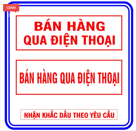 Dấu bán hàng qua điện thoại/ Telemarketing