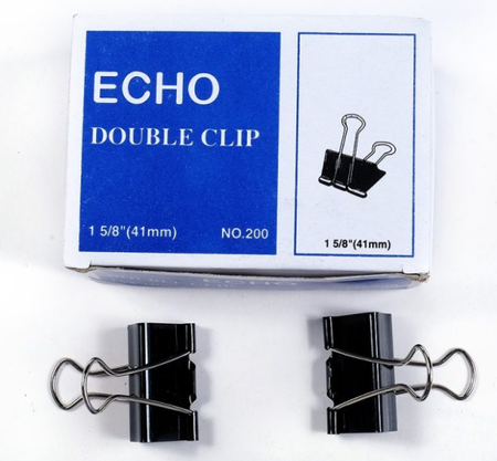 Kẹp sắt đen 41mm / Douple clip