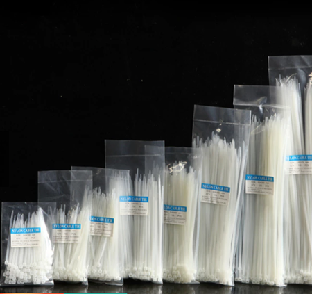 1kg Lạt nhựa - Dây rút nhựa, trắng - đen nhiều kích cỡ