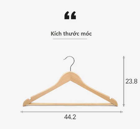 Mắc áo gỗ / Wood cost hangers