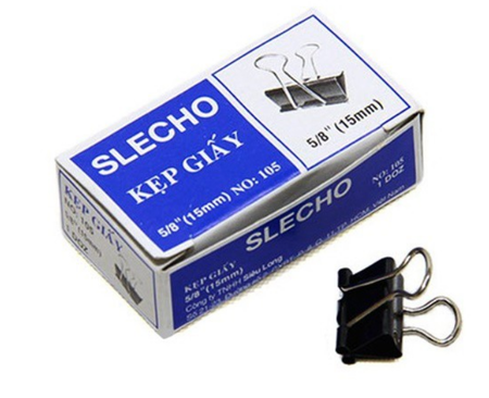 Kẹp sắt đen 15mm / Douple clip