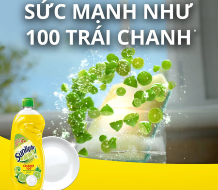 Nước rửa chén Sunlight 750g / Sunlight dishwashing liquid 750g