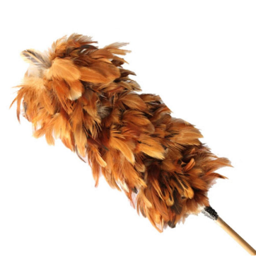 Chổi lông gà cán ngắn đẹp/ Short - handled brush feather