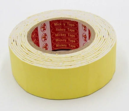 1 Cây Băng dính xốp vàng (20mm*2mm*5m, 10cuộn/ cây),