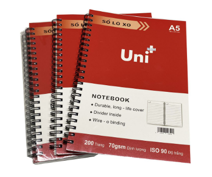 Sổ lò xo A5 200tr / A5 Writing pad 