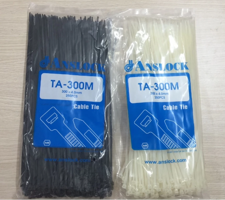 1kg Lạt nhựa - Dây rút nhựa, trắng - đen nhiều kích cỡ