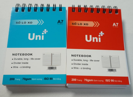 Sổ lò xo A7 200tr / A7 Writing pad 