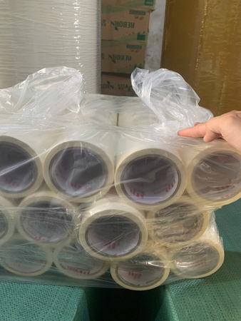 1 Cây băng dính 2 mặt,  1cm dài 7m (30 cuộn/ cây)